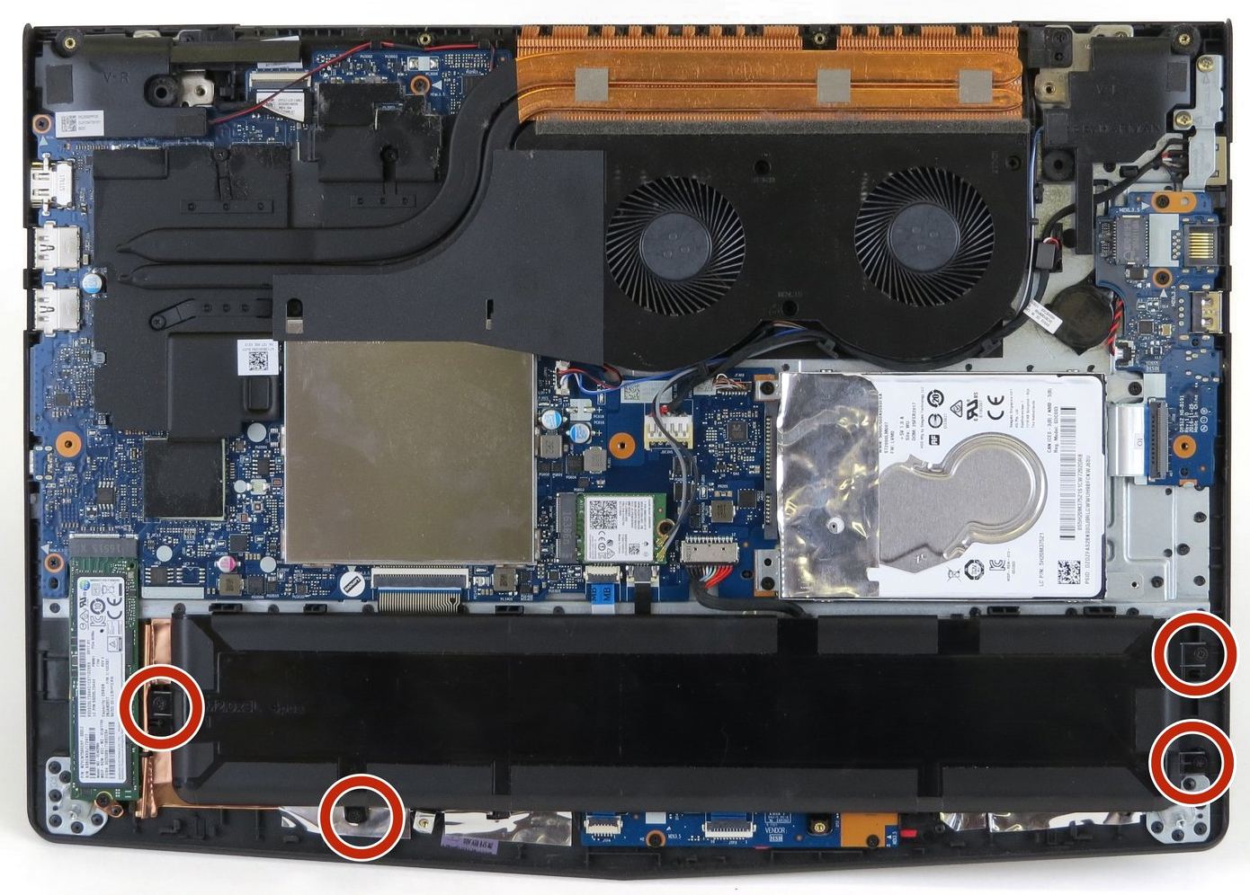 Internal Photo of Lenovo Legion Y520-15IKBN 1050Ti Fan OEM (Legion Y520-15IKBN)